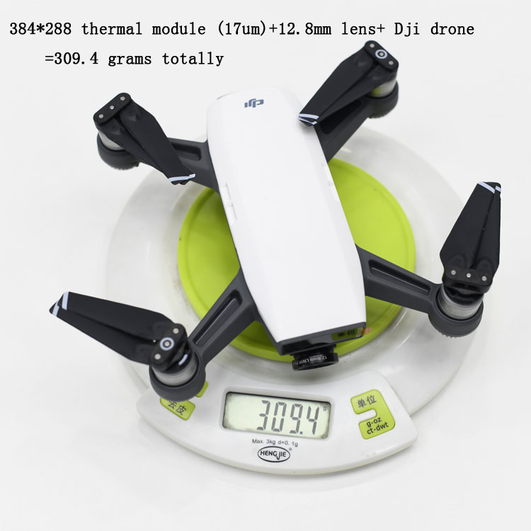 thermal camera core mounted to Dji drone