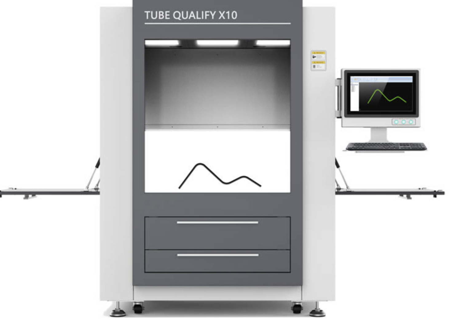 Non-contacted 3D optical bending tube parts online inspection measurement 3D scanner