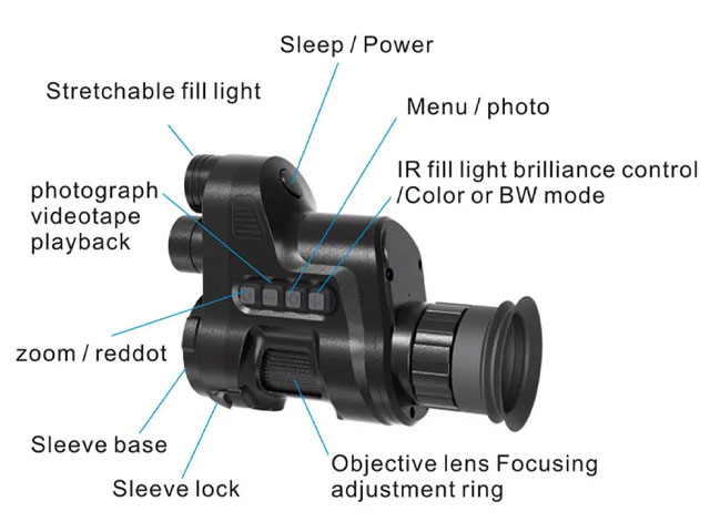 MH-DNV710 Hunting Night Vision Rifle Scope