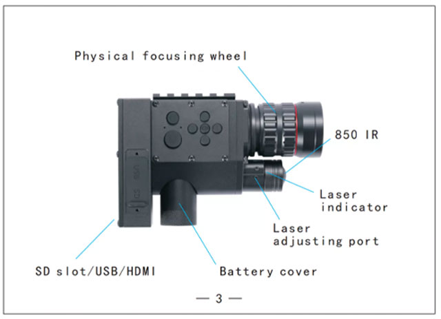 MH-DNV810 Hunting digital camera systems night vision IR Digital riflescope monocular