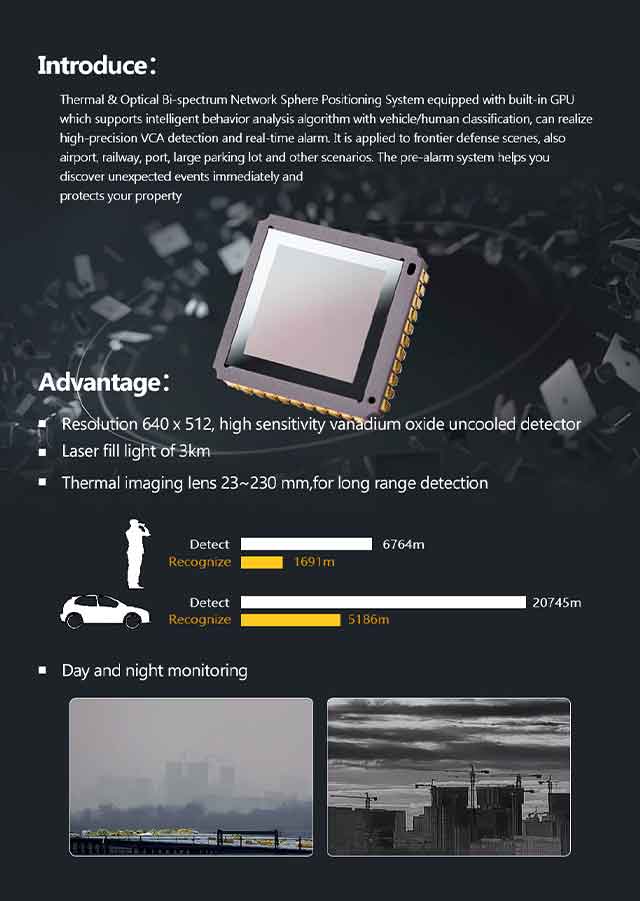 Thermal imaging cameras day night surveillance