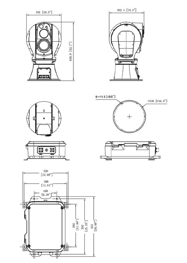 Thermal imaging cameras day night surveillance