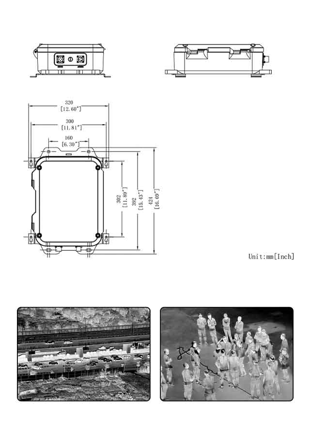 Thermal imaging cameras day night surveillance