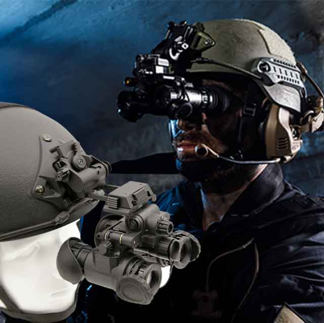 Helmet night vision goggles
