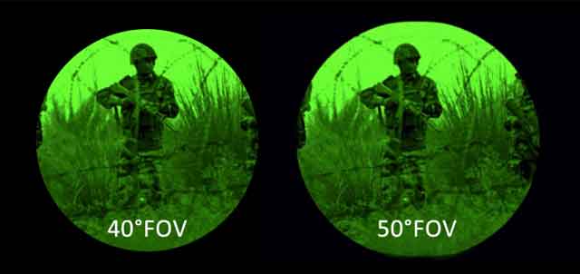 HNVG-31ND helmet night vision goggles also provide 40°and 50°FOV as optional