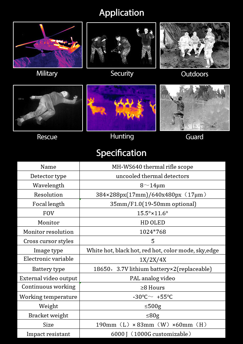 Military Thermal Rifle Scope