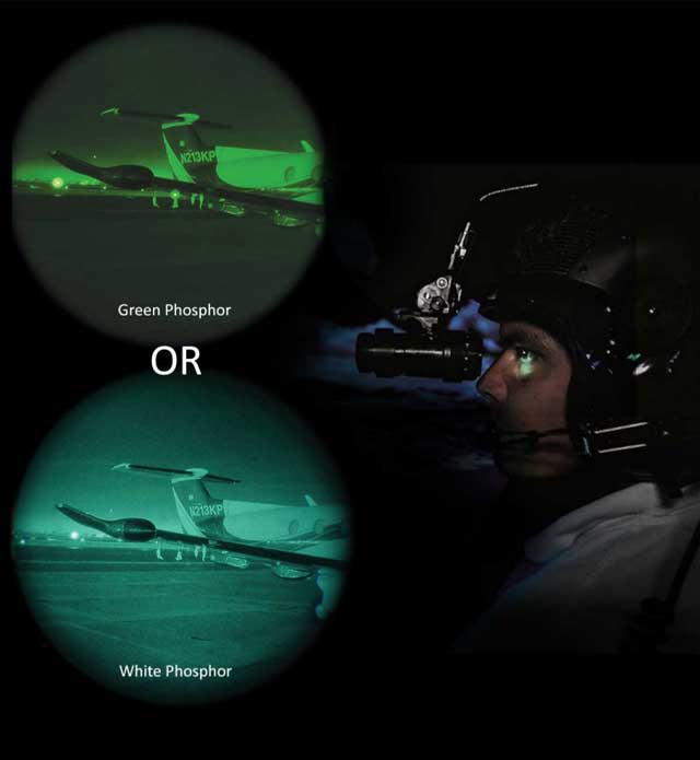 Pilot night vision goggles