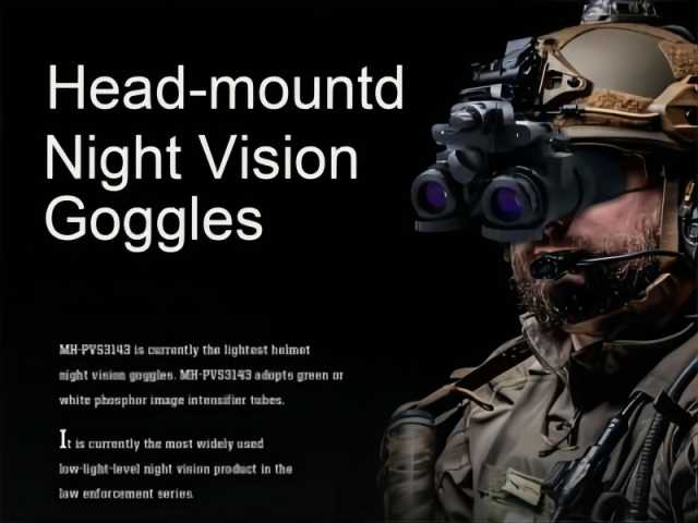 head-mounted night vision goggles