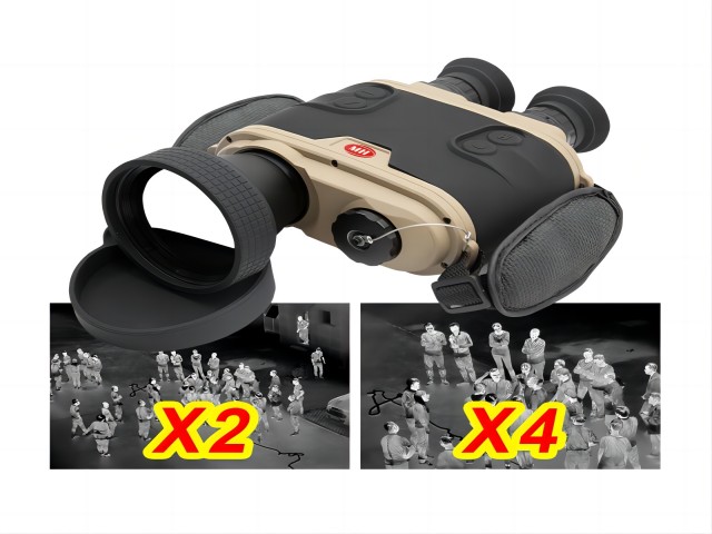 2X 4X zoom thermal binoculars
