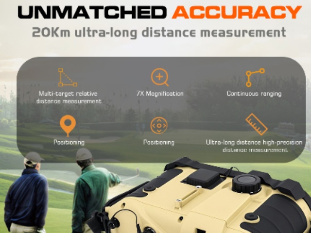 7X zoom laser rangefinder
