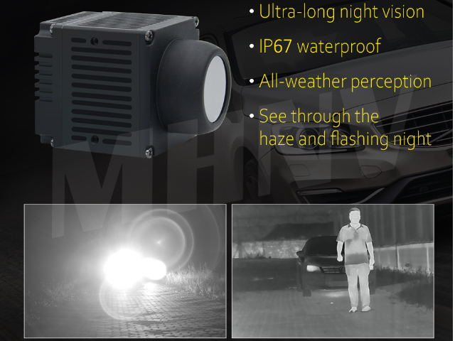 IP67 waterproof thermal car camera