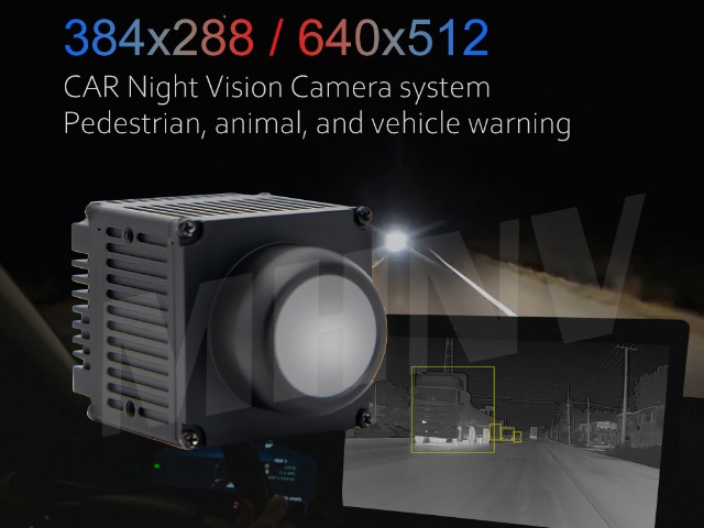 384*288px 640*512px resolution thermal car camera