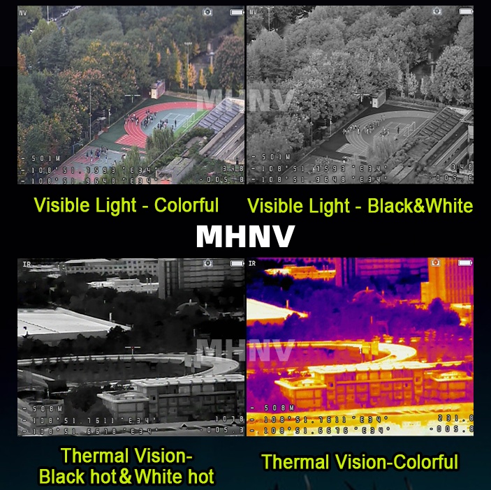 visible light IR mode TV mode