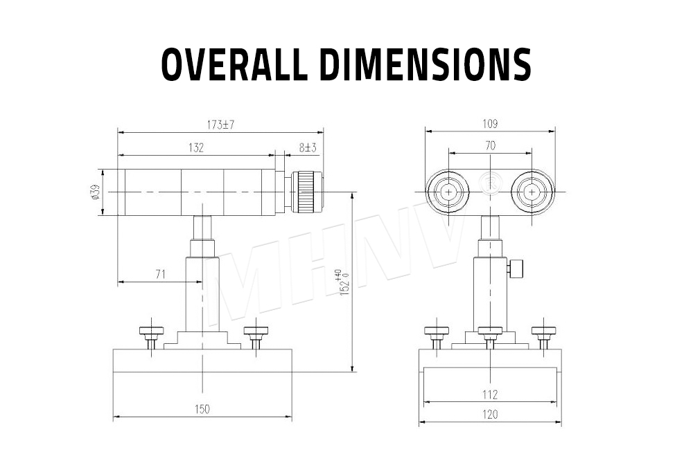 6x Binocular Front Collimator