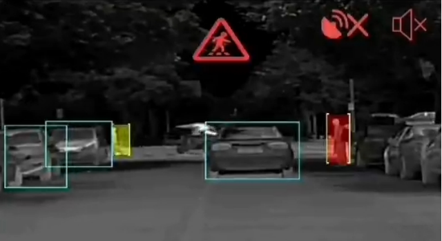AI control box for identify the pedestrian vehicles
